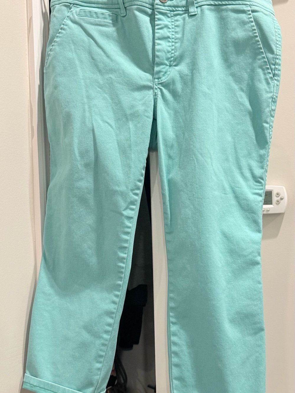 Market & Spruce Straight-Leg Jeans in Mint Blue